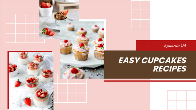 YouTube Thumbnail template: Easy Cupcake Recipes YouTube Thumbnail (Created by InfoART's  marker)