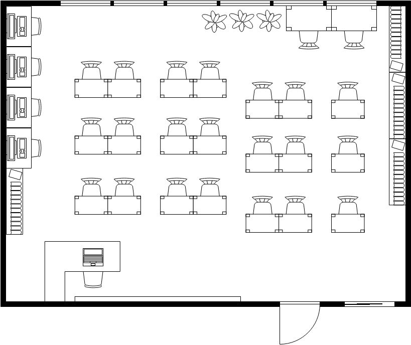 Classroom Seating Chart Floor Plan (Sitzplan Example)