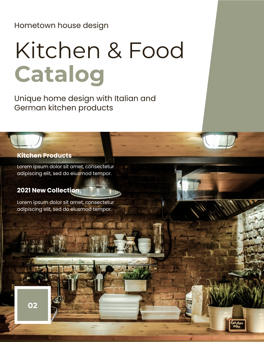 Catalog template: Kitchen & Food Catalog (Created by Flipbook's Catalog maker)