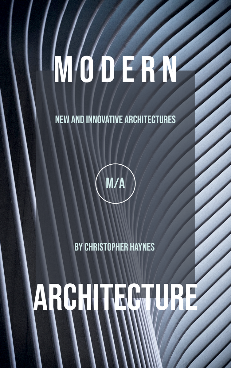 Book Cover template: Modern Architecture Pattern Photo Book Cover (Created by InfoART's Book Cover maker)