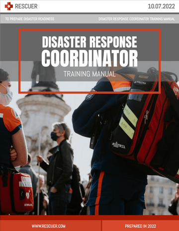 Training Manual template: Disaster Response Training Manual (Created by InfoART's  marker)