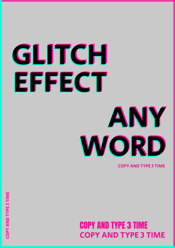 Glitch Effect Poster