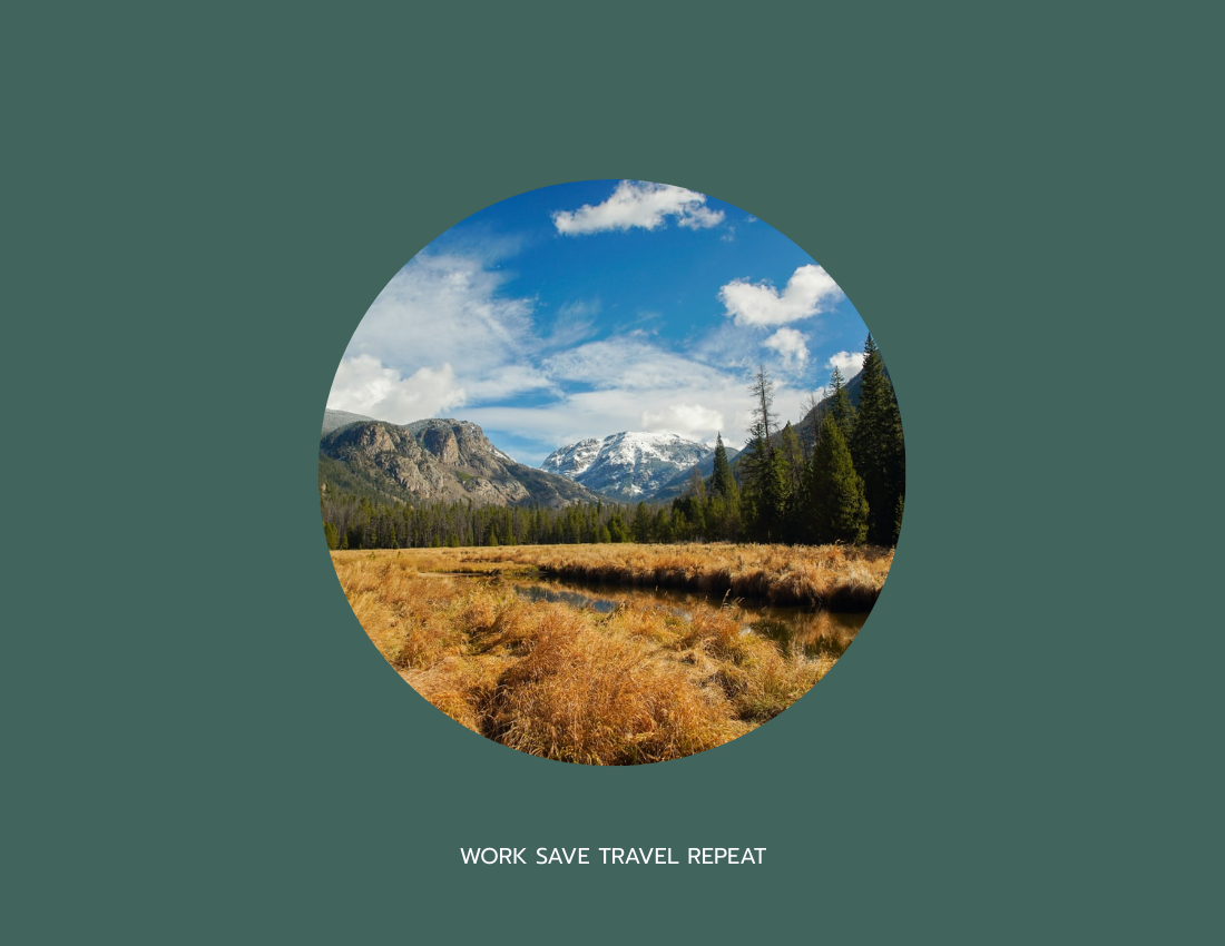 旅行照相簿 模板。Adventure Travel Photo Book (由 Visual Paradigm Online 的旅行照相簿软件制作)