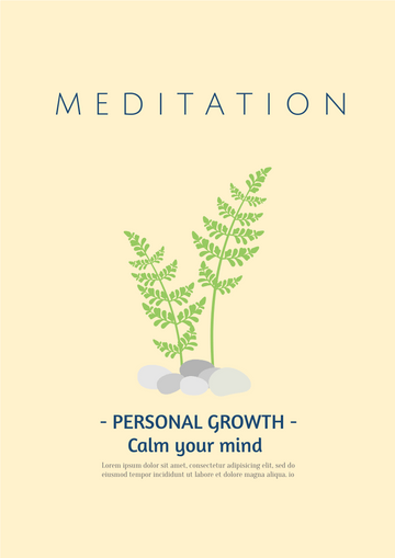 Editable flyers template:Meditation Flyer