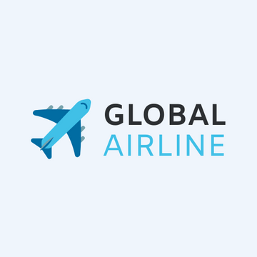 Logo template: Global Airline Logo (Created by Visual Paradigm Online's Logo maker)