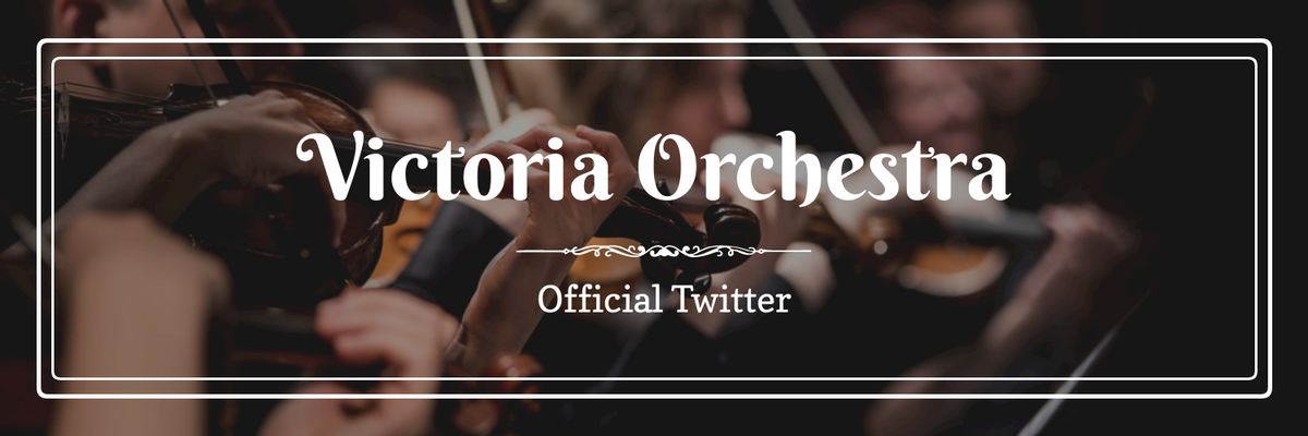 Twitter Header template: Orchestra Official Promotional Twitter Header In Dark Colour Tone (Created by Visual Paradigm Online's Twitter Header maker)