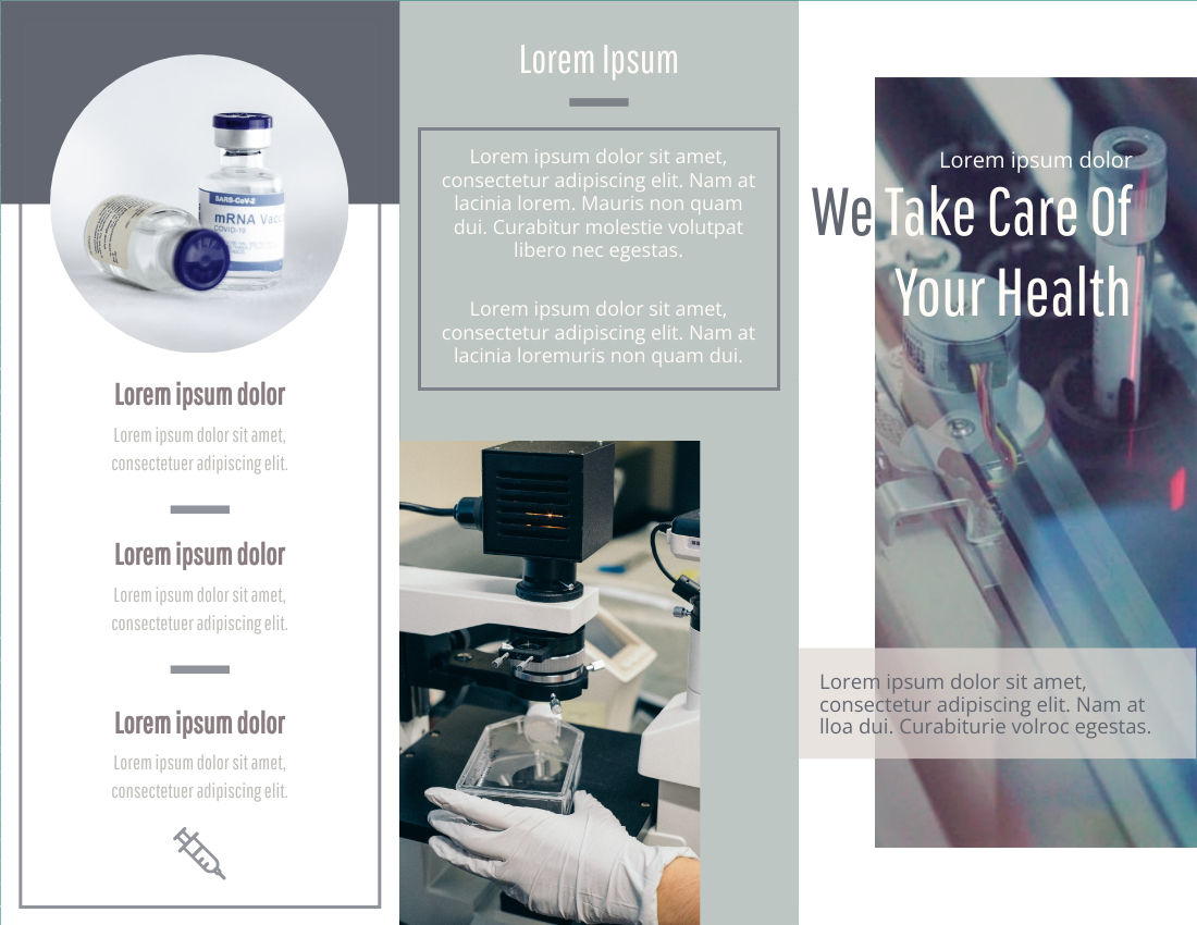 Brochure template: Health Care Company Brochure (Created by Visual Paradigm Online's Brochure maker)