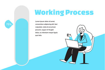 Progress template: Working Process (Created by InfoART's  marker)