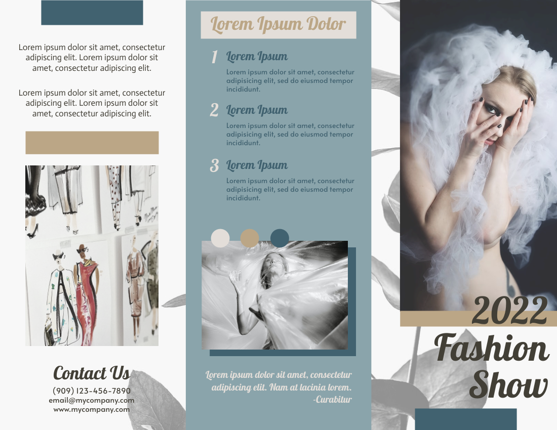 Brochure template: Fashion Show Brochures (Created by Visual Paradigm Online's Brochure maker)