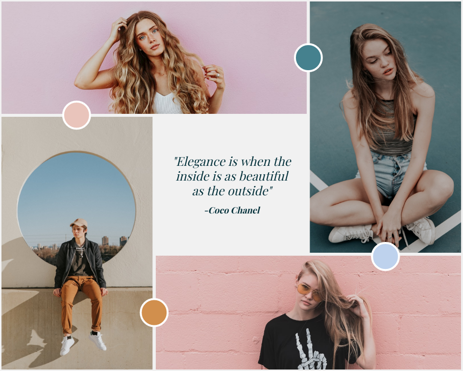 Mood Board template: Fashion Style Mood Board (Created by Visual Paradigm Online's Mood Board maker)