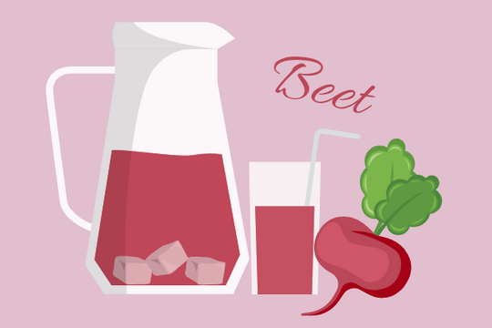 Healthcare Illustration template: Beet Juice Illustration (Created by InfoART's  marker)