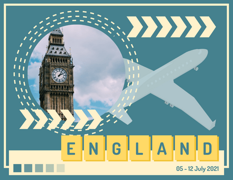 Travel Photo Books template: Travel To England Photo Book (Created by Visual Paradigm Online's Travel Photo Books maker)