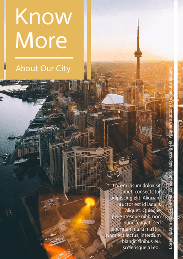 Flyer template: About Our City Flyer (Created by Visual Paradigm Online's Flyer maker)