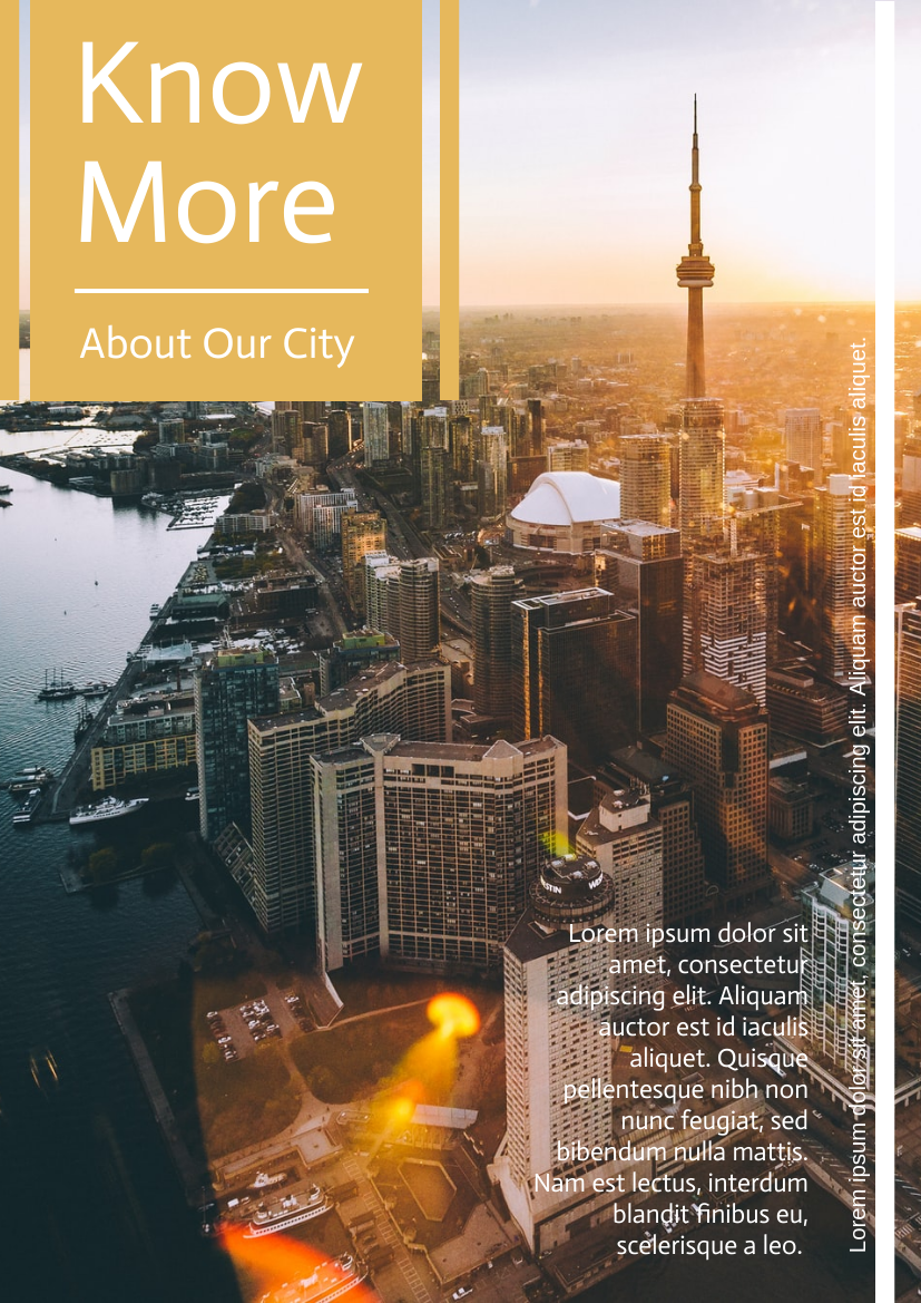 傳單模板：城市傳單攝影（由InfoART的傳單標記創建）