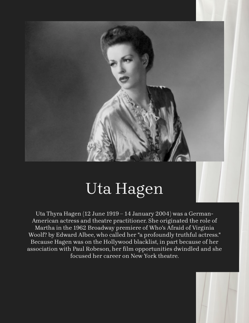 Uta Hagen Quote