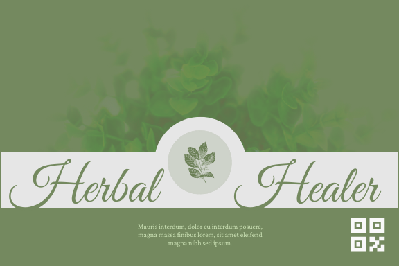 Herbal bottle label