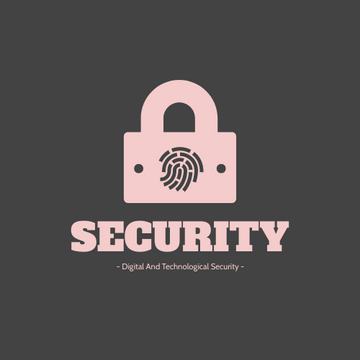Editable logos template:Lock Logo Created For Digital And Technological Security Services