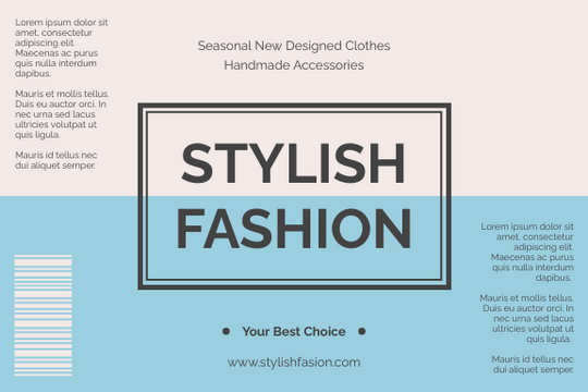 Label template: Clothes And Accessories Label (Created by InfoART's  marker)
