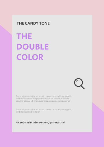 Simple Two-Colour Poster
