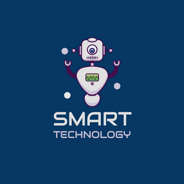 Logo template: Robot Logo Created For Technology Related Company (Created by Visual Paradigm Online's Logo maker)