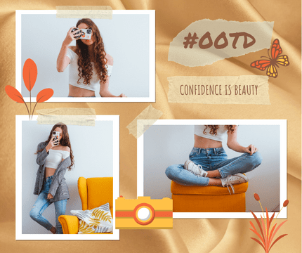Facebook Posts template: Outfit Of The Day Fashion Facebook Post (Created by Visual Paradigm Online's Facebook Posts maker)