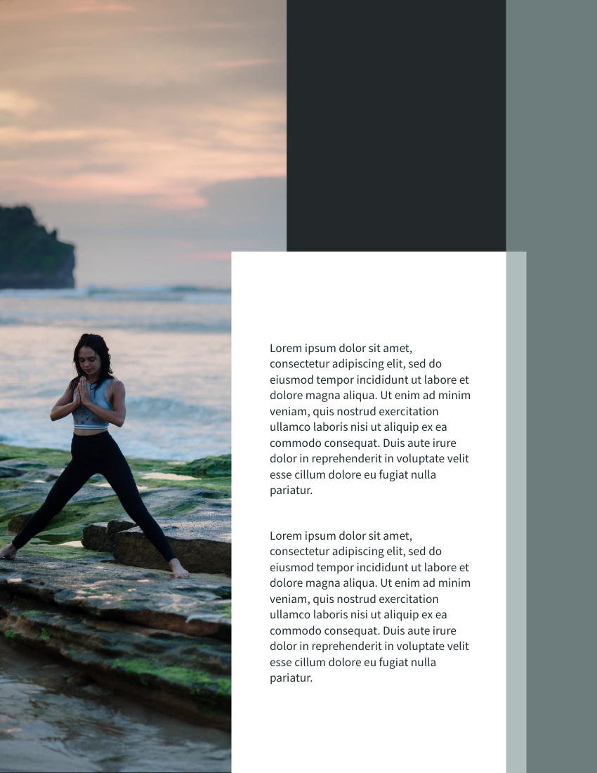 小册子 模板。All About Health And Wellness Booklet (由 Visual Paradigm Online 的小册子软件制作)