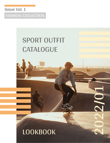 小册子 模板。Skater Fashion Booklet (由 Visual Paradigm Online 的小册子软件制作)
