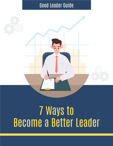 Booklets template: 7 Ways to Become a Better Leader (Created by Visual Paradigm Online's Booklets maker)