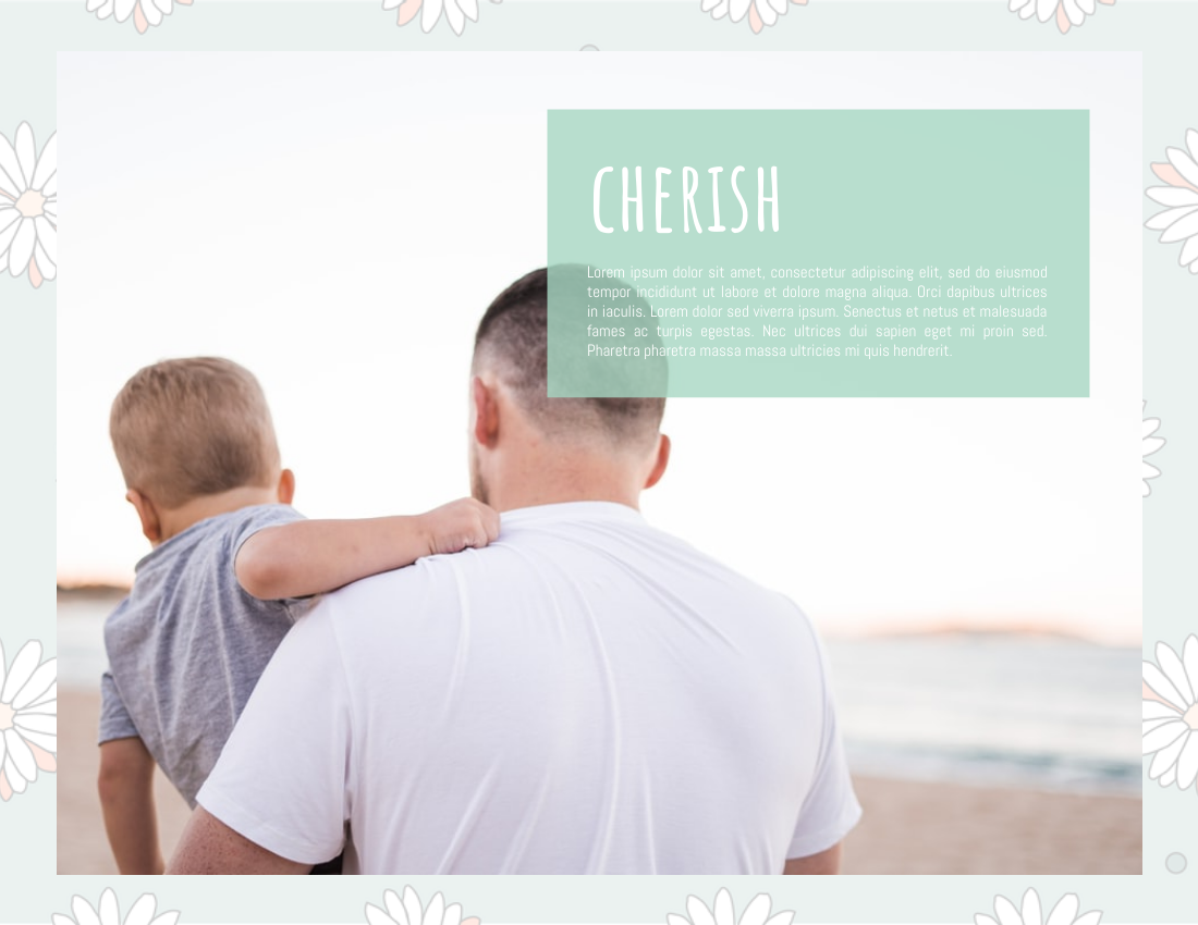 Celebration Photo Book template: Father Day Celebration Photo Book With Quotes (Created by Visual Paradigm Online's Celebration Photo Book maker)