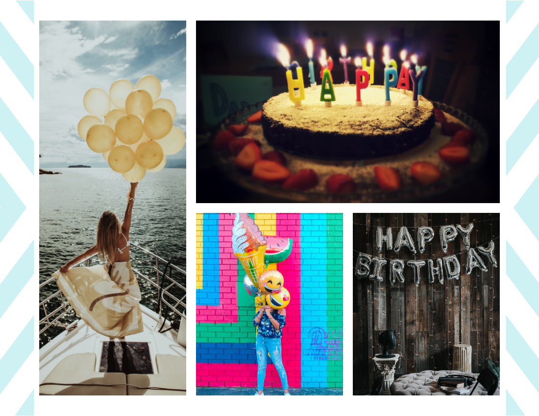 慶祝活動照相簿 模板。 Birthday Celebration Photo Book (由 Visual Paradigm Online 的慶祝活動照相簿軟件製作)