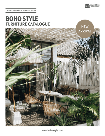 Catalog template: Boho Style Interior Style Catalog (Created by InfoART's  marker)