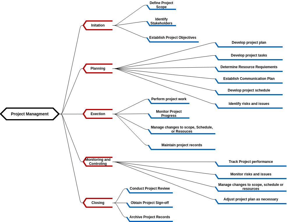 Project management mind map  (diagrams.templates.qualified-name.mind-map-diagram Example)