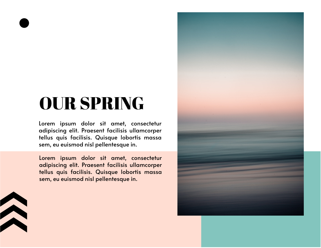 季節性照相簿 模板。 Spring Break Seasonal Photo Book (由 Visual Paradigm Online 的季節性照相簿軟件製作)
