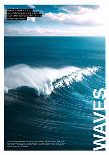 Poster template: Waves And Sea Poster (Created by Visual Paradigm Online's Poster maker)