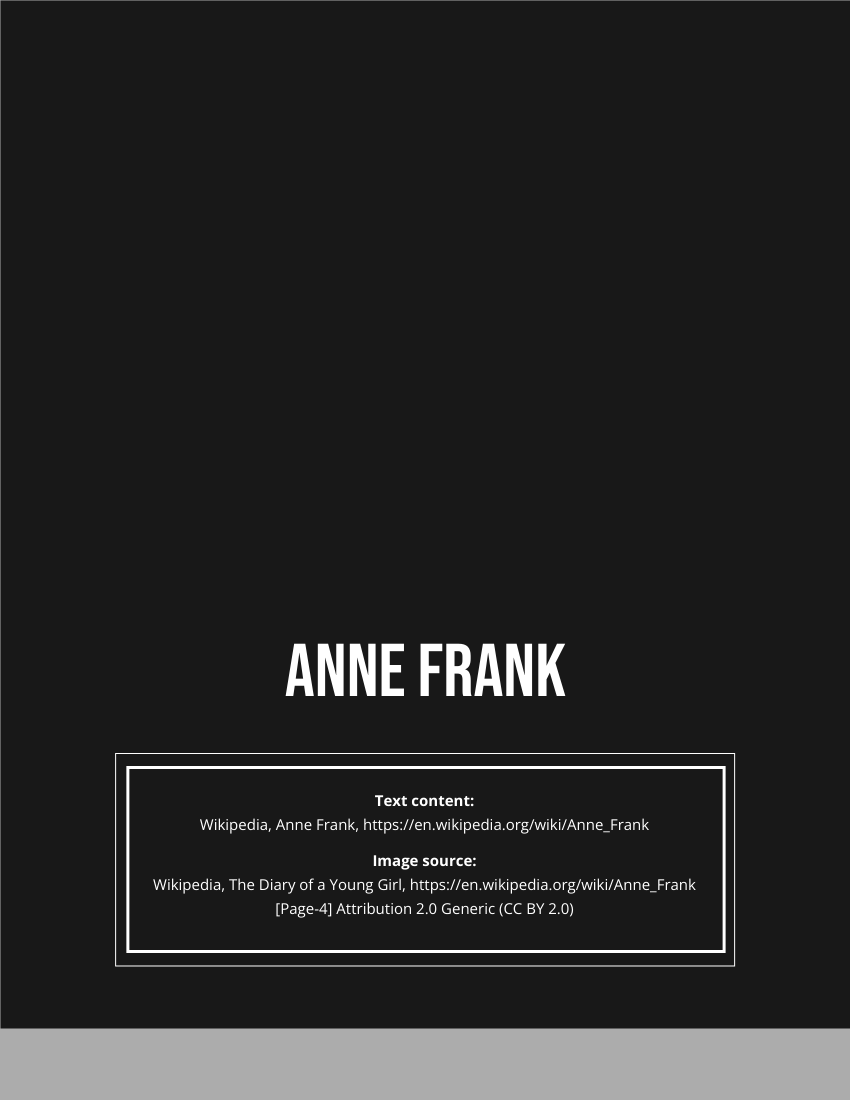 Anne Frank Biography