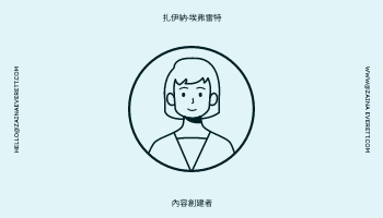 名片 模板。 藍色卡通插圖肖像名片 (由 Visual Paradigm Online 的名片軟件製作)