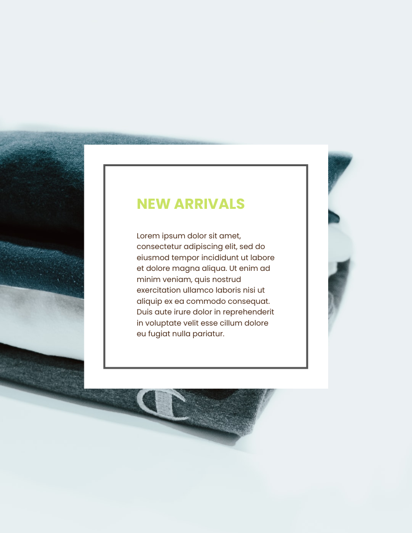 Catalog template: Clothing Catalog (Created by Visual Paradigm Online's Catalog maker)