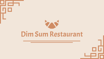 Business Card template: Dim Sum Restaurant Business Cards (Created by InfoART's Business Card maker)