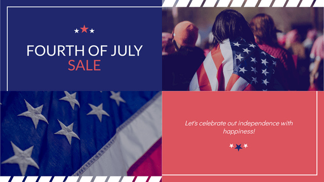 Editable twitterposts template:Fourth Of July Sale Twitter Post