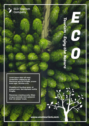 Flyer template: Forest Ecotourism Flyer (Created by Visual Paradigm Online's Flyer maker)