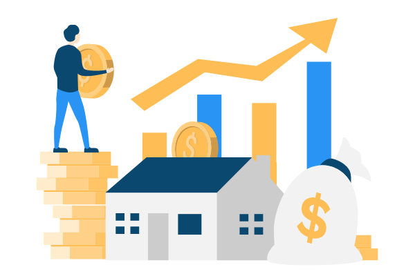 Business Illustration template: Real Estate Investment Illustration (Created by Visual Paradigm Online's Business Illustration maker)
