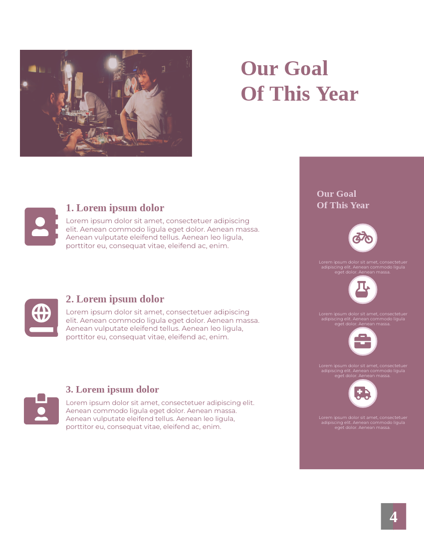 Report template: Burgundy Business Reports (Created by Visual Paradigm Online's Report maker)
