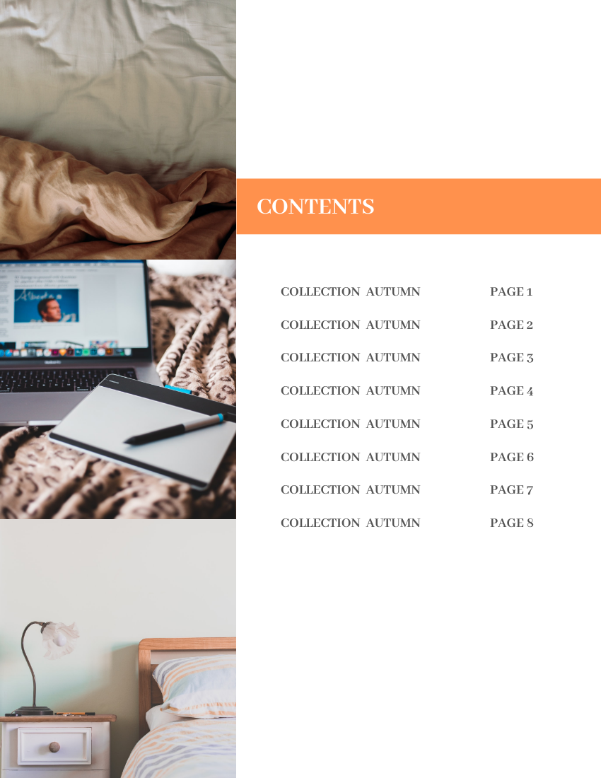 Booklet template: Bed Items Catalog (Created by Visual Paradigm Online's Booklet maker)