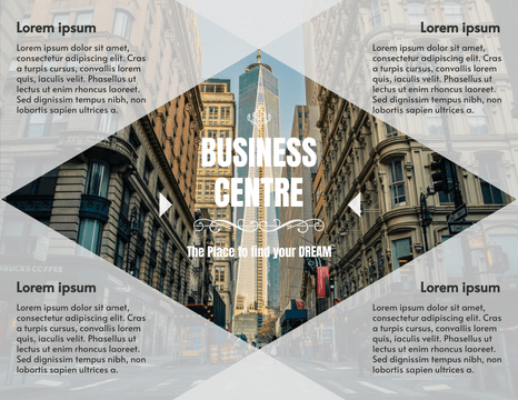 Brochure template: Business Centre Introduction Brochure (Created by Visual Paradigm Online's Brochure maker)