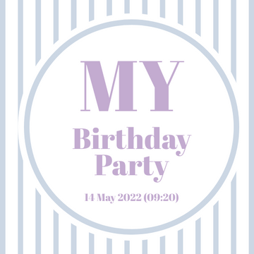Invitation template: Birthday Party Invitation 3 (Created by Visual Paradigm Online's Invitation maker)