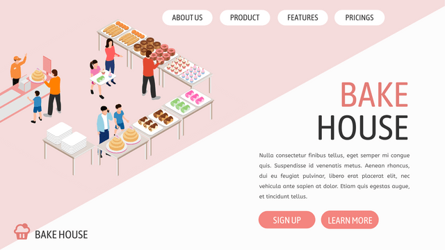 Isometric Diagrams template: Bake Shop (Created by Visual Paradigm Online's Isometric Diagrams maker)
