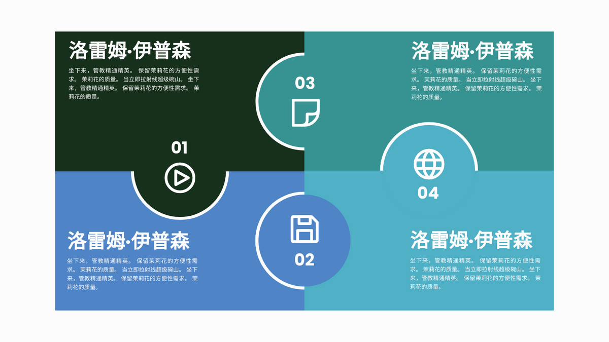 四象限模型 template: 拼图四象限模型 (Created by InfoART's 四象限模型 maker)