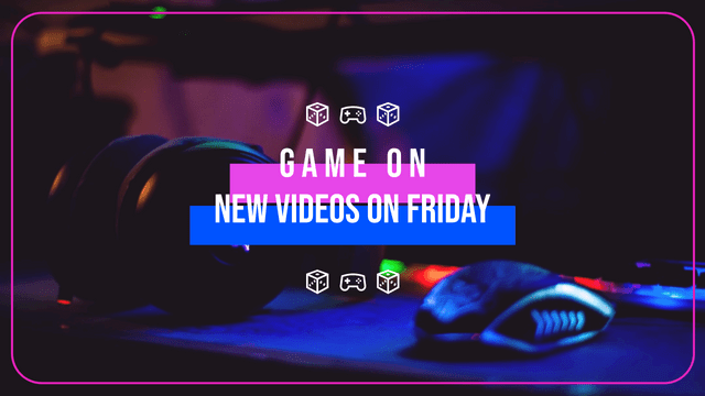 Purple And Blue Video Game Photo YouTube Channel Art