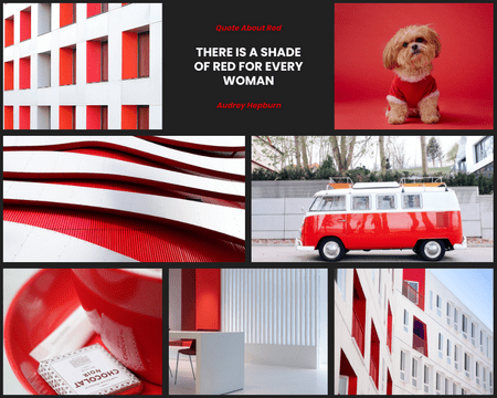 Mood Board template: Shade Of Red Mood Board (Created by Visual Paradigm Online's Mood Board maker)