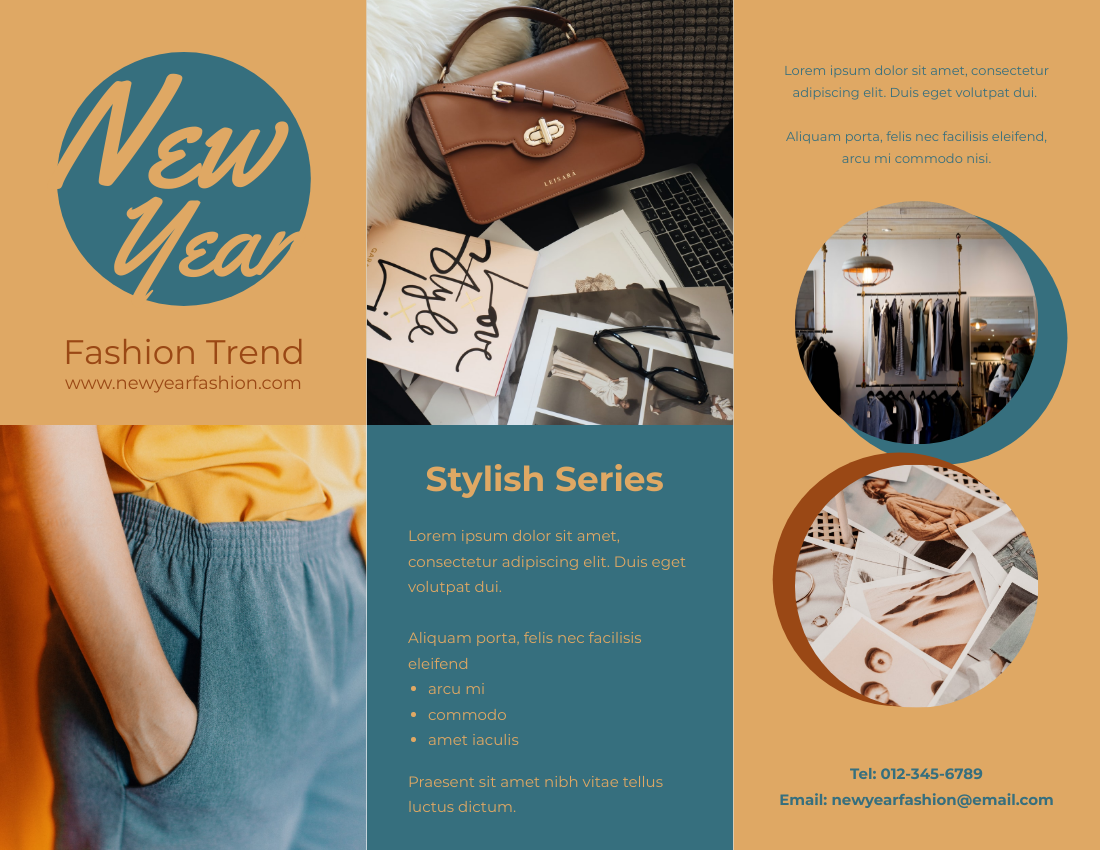 Brochure template: New Year Fashion Trend Brochure (Created by Visual Paradigm Online's Brochure maker)